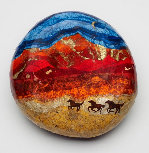HorsesInADesertLandscape